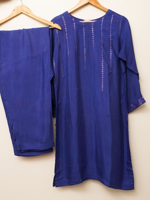 Blue Embroidered 2 pc - 50166